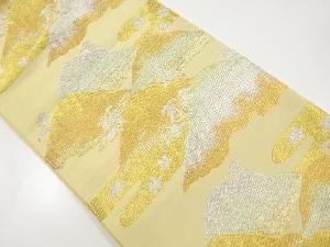 アンティーク　遠山に松･楓模様織り出し袋帯（材料）